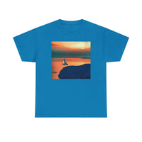 Kastro Sunset (Sifnos Island, Greece) Unisex Heavy Cotton Tee