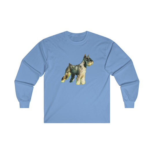 Schnauzer - Unisex Cotton Long Sleeve Tee