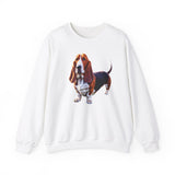 Basset Hound  --  Unisex 50/50 Crewneck Sweatshirt