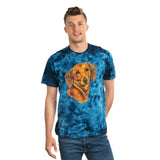 Dachshund 'Doxie 1' Unisex Cotton Tie-Dye Tee, Crystal