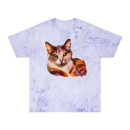 Orange Cat 'Smidget' Unisex Cotton Color Blast T-Shirt
