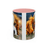 Cavalier King Charles Puppy - Accent Coffee Mug - 2 Sizes