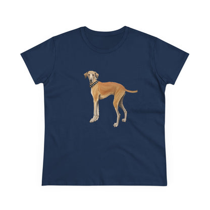 Sloughi - Arabian Greyhound - Women's Midweight Cotton Tee