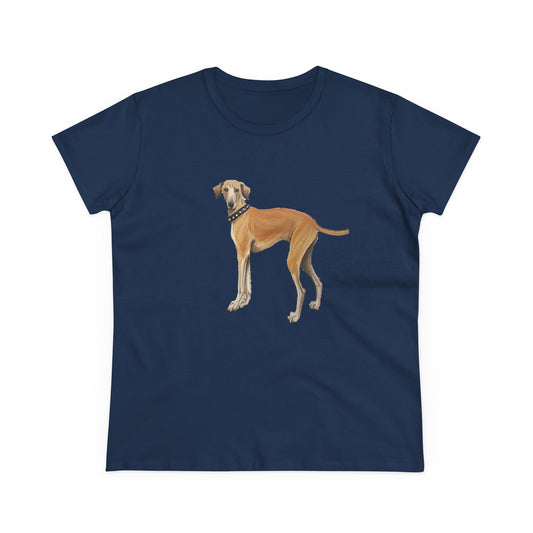 Sloughi - Arabian Greyhound - Women's Midweight Cotton Tee