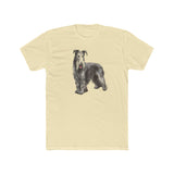 Scottish Deerhound Men's Fitted Cotton Crew Tee