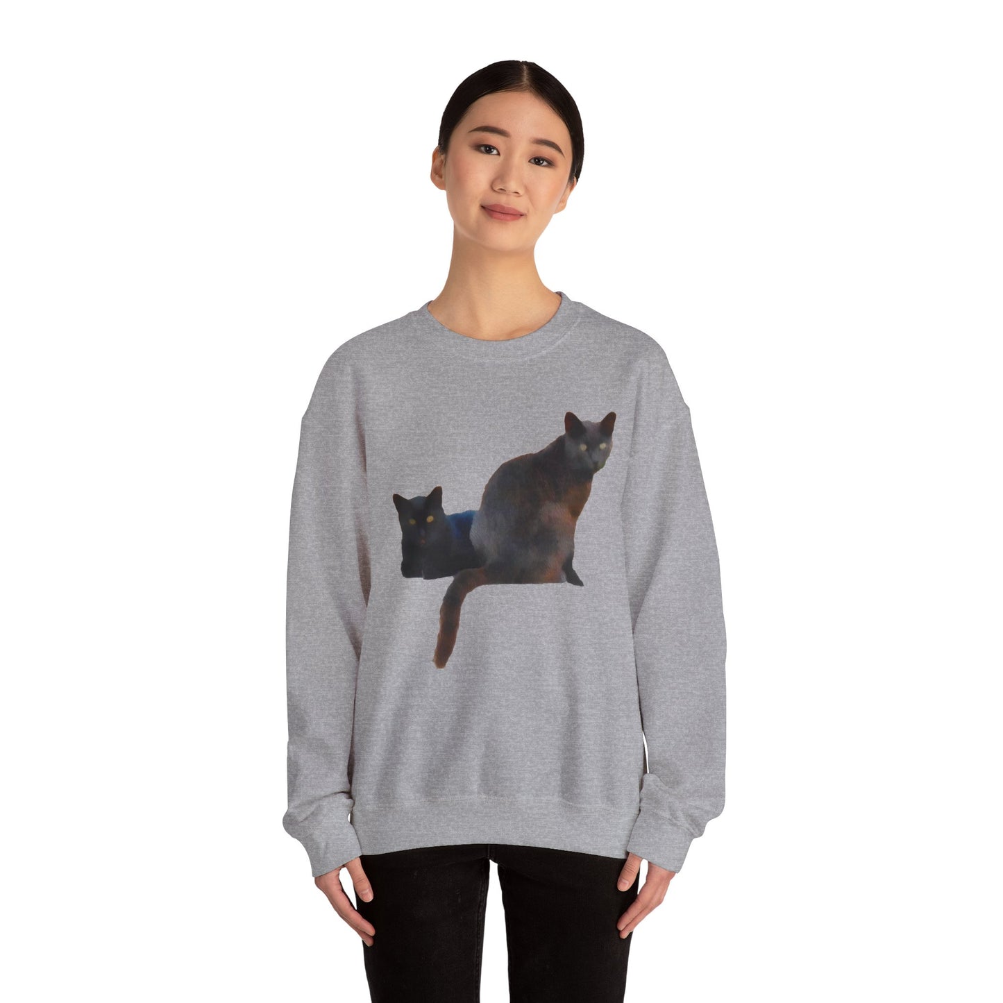 Cats 'SIfnos Sisters' Unisex 50/50 Crewneck Sweatshirt