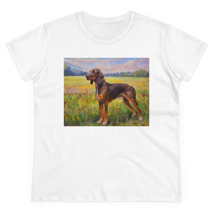 Plott Hound Women's Midweight Cotton Tee