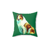 Collie 'Ramsey' Spun Polyester Throw Pillow