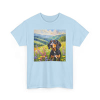 Black & Tan Coonhound Unisex Heavy Cotton Tee