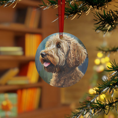 Labradoodle Magic Metal Ornaments