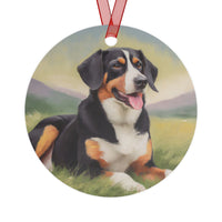 Entlebucher Mountain Dog Metal Ornaments