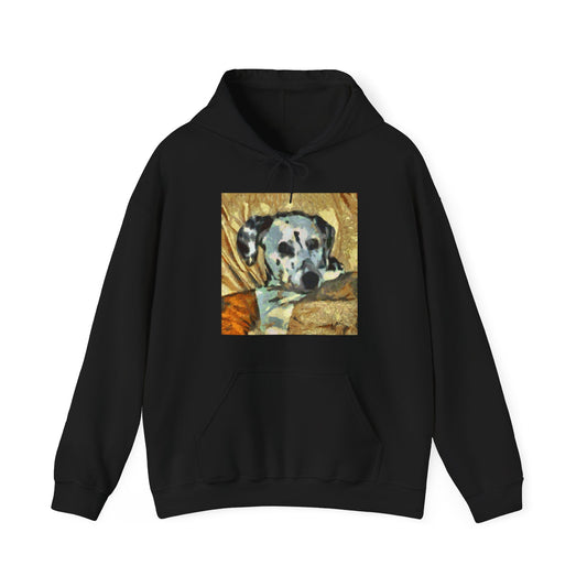 Dalmatian 'Breakfast Time' Unisex Hooded Sweatshirt