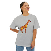 Giraffe Unisex Oversized Ringspun Cotton Boxy T-Shirt