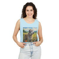 Irish Wolfhound Unisex Relaxed Fit Garment-Dyed Tank Top