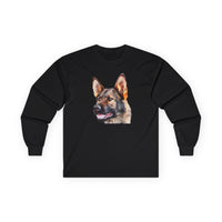 German Shepherd 'Hans' Unisex Cotton Long Sleeve Tee