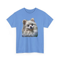 Pomeranian "Snowball" Unisex Heavy Cotton Tee by Doggylips™