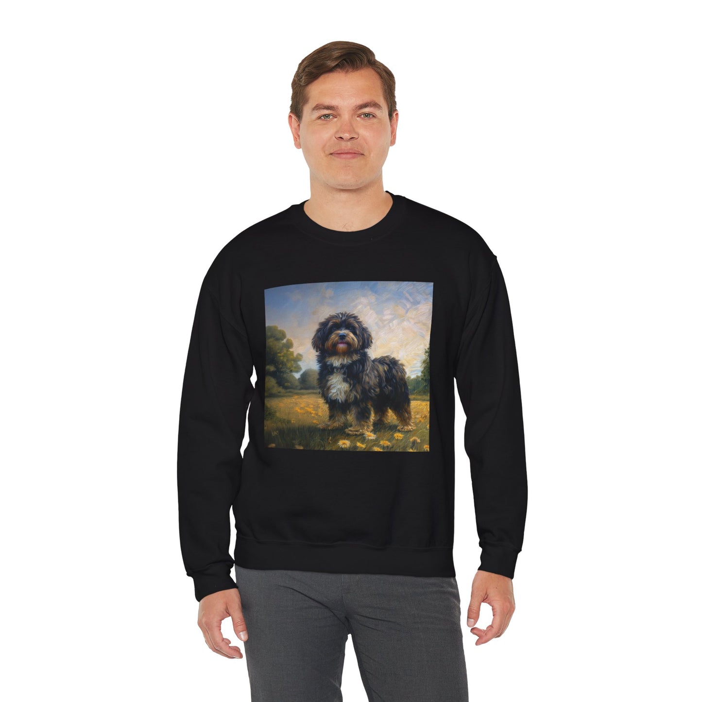 Russian Tsvetnaya Bolonka - Unisex 50/50 Crewneck Sweatshirt