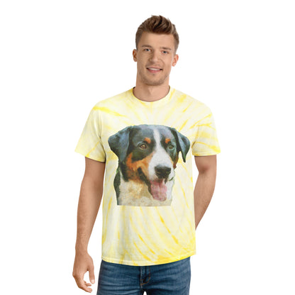 Appenzeller Sennenhund Unisex Cotton Tie-Dye Tee, Cyclone