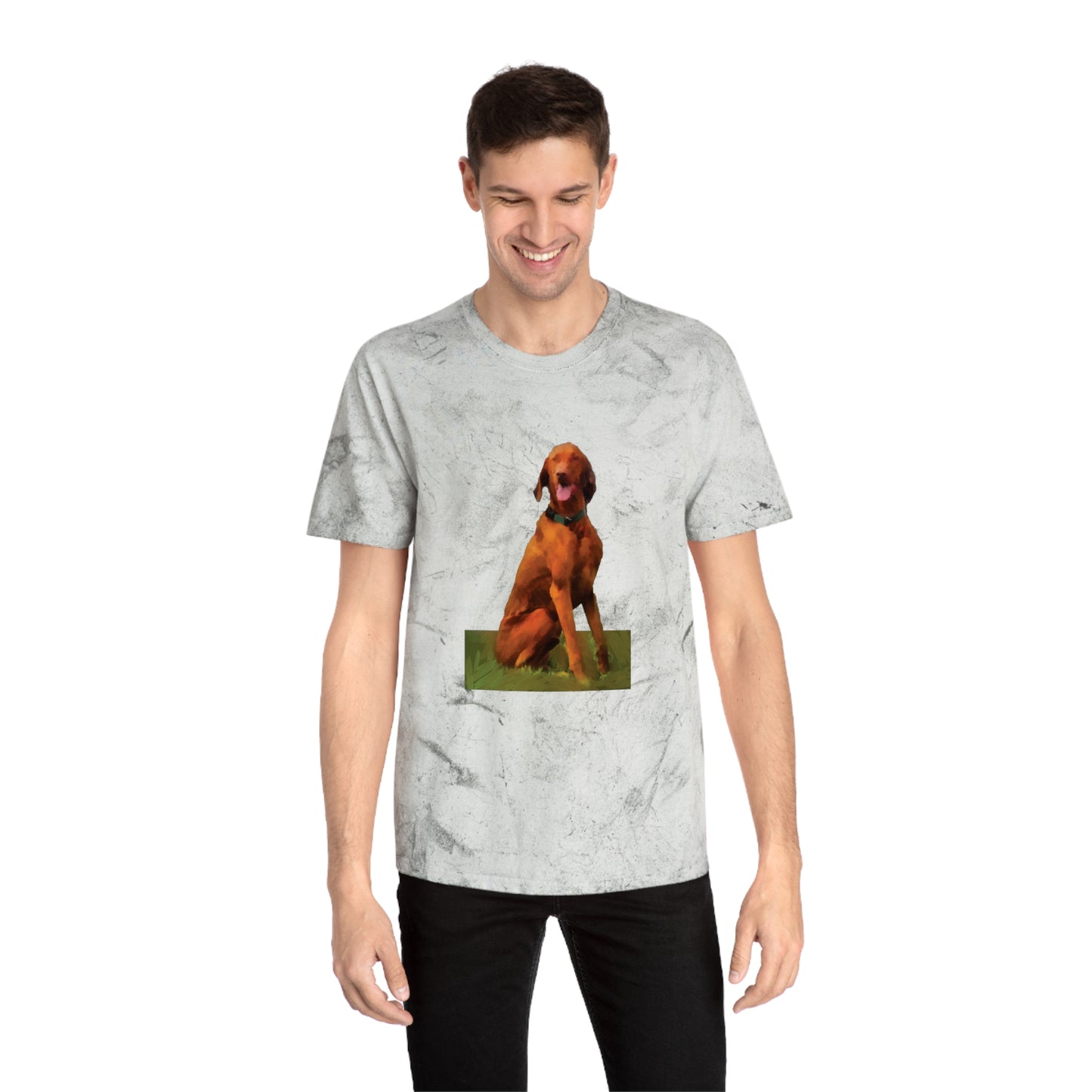Hungarian Vizsla 'Waiting For The Bride' Unisex Cotton Color Blast T-Shirt