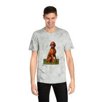 Hungarian Vizsla 'Waiting For The Bride' Unisex Cotton Color Blast T-Shirt