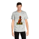 Hungarian Vizsla 'Waiting For The Bride' Unisex Cotton Color Blast T-Shirt