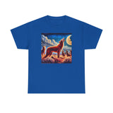 Coyotes in Moonlight Unisex Heavy CottonTee