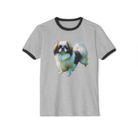 Japanese Chin Classic Cotton Ringer T-Shirt