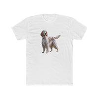 English Setter #4 - Men's Fitted Cotton Crew Tee