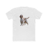 English Setter #4 - Men's Fitted Cotton Crew Tee