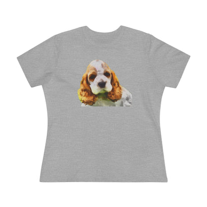 Cocker Spaniel 'Hogan' Women's Relaxed Fit Cotton Tee
