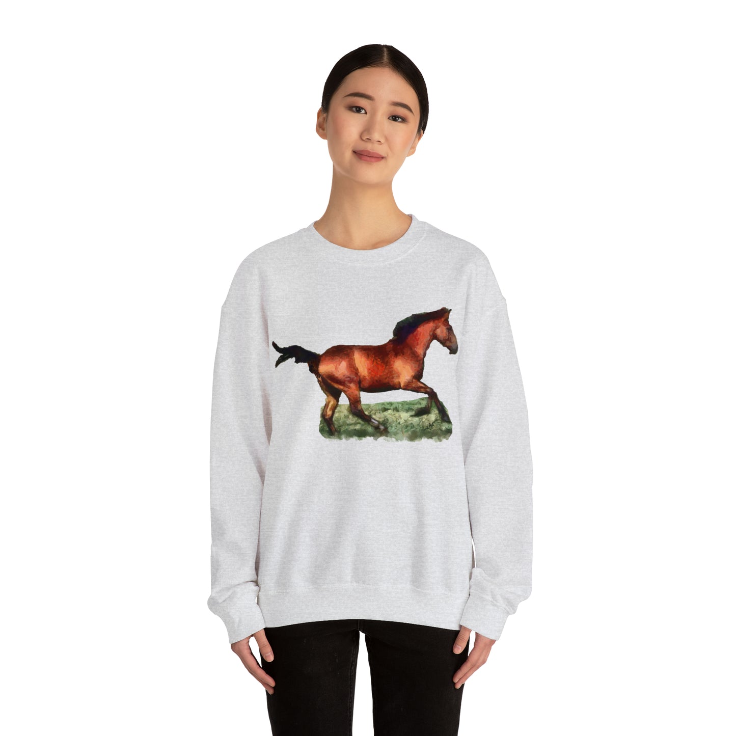 Horse 'Sam' Unisex 50/50 Crewneck Sweatshirt