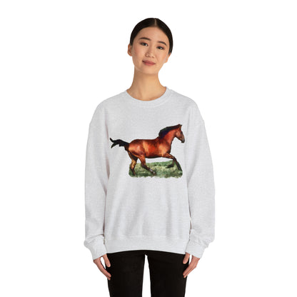 Horse 'Sam' Unisex 50/50 Crewneck Sweatshirt