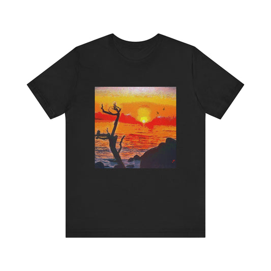 Big Sur Sunset at Pfeiffer Beach - Unisex Jersey Short Sleeve Tee