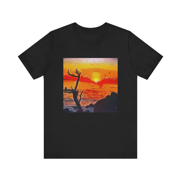 Big Sur Sunset at Pfeiffer Beach - Unisex Jersey Short Sleeve Tee
