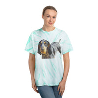 Bluetick Coonhound Unisex Cotton Tie-Dye Tee, Cyclone