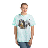 Bluetick Coonhound Unisex Cotton Tie-Dye Tee, Cyclone