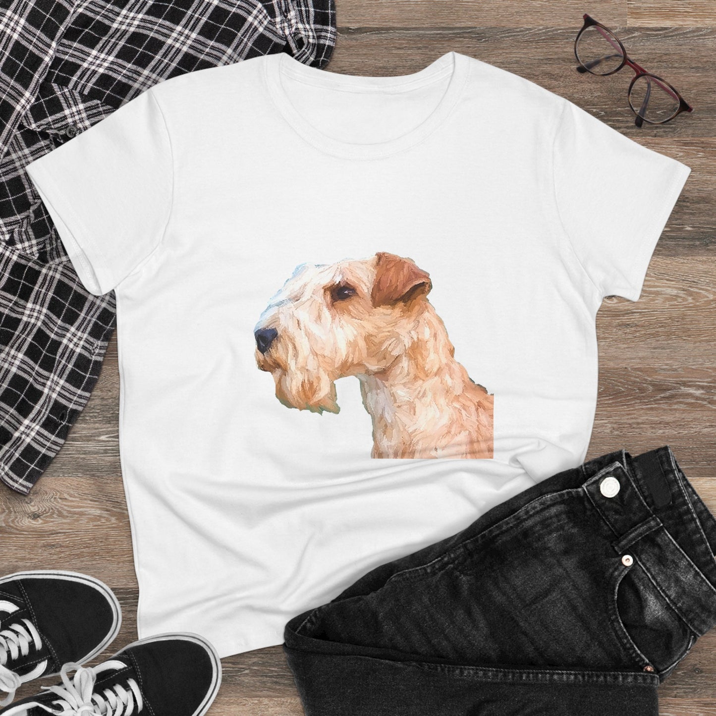 Lakeland Terrier Women's Midweight Cotton Tee