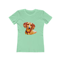 Dachshund  'Daisy' Women's Slim Fit Ringspun Cotton T-Shirt