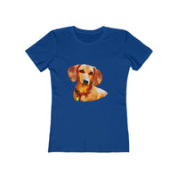 Dachshund  'Daisy' Women's Slim Fit Ringspun Cotton T-Shirt