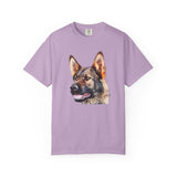 German Shepherd 'Hans' Unisex Relaxed Fit Garment-Dyed T-shirt