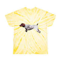 German Shorthair Pointer 'On Point' Unisex -  Tie-Dye Tee, Cyclone