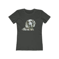 Weimaraner 'Grayson' Women's Slim Fitted Ringspun Cotton Tee