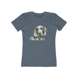 Weimaraner 'Grayson' Women's Slim Fitted Ringspun Cotton Tee