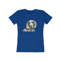 Weimaraner 'Grayson' Women's Slim Fitted Ringspun Cotton Tee