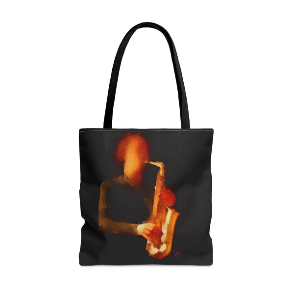 Saxophonist Tote Bag