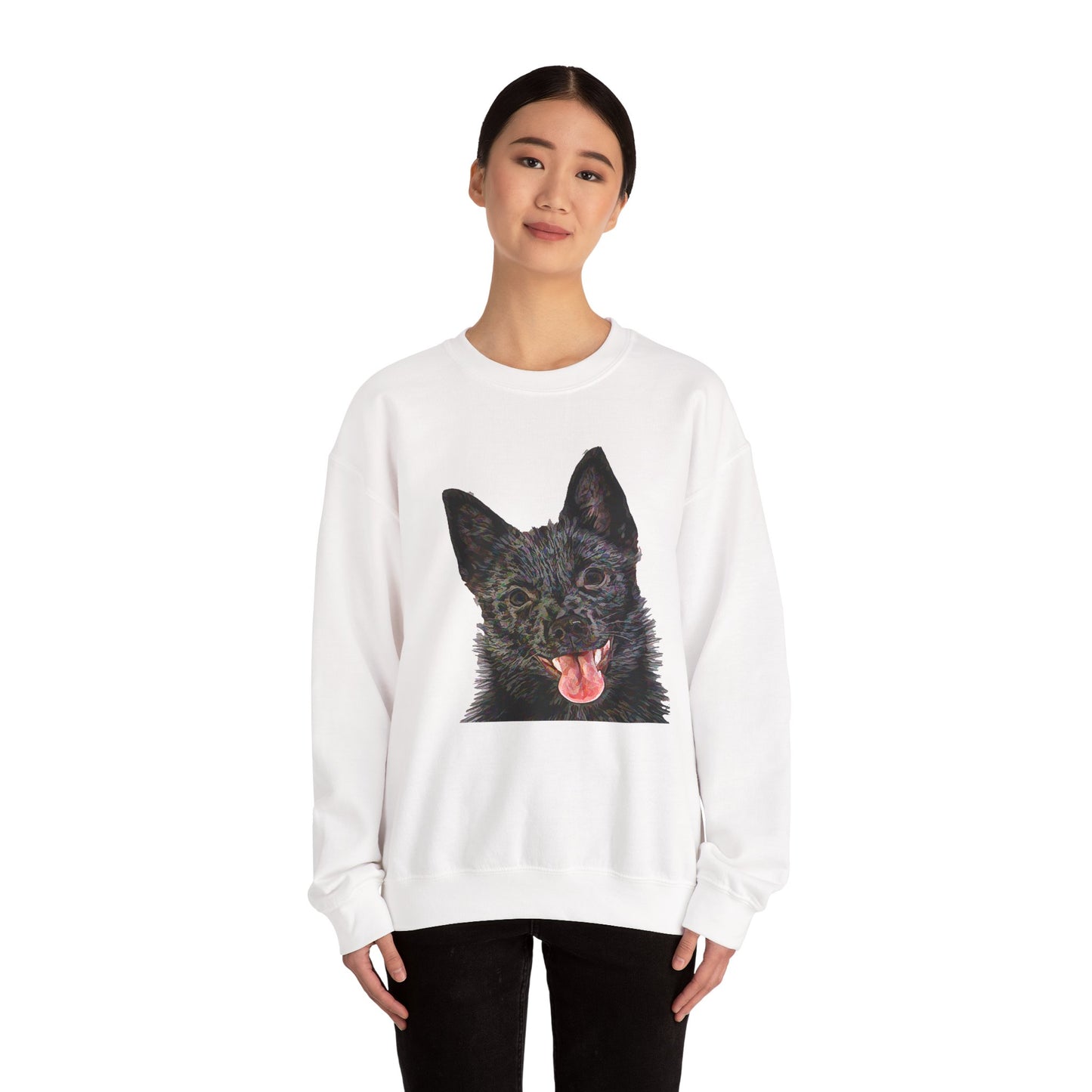 Schipperke Unisex 50/50 Crewneck Sweatshirt