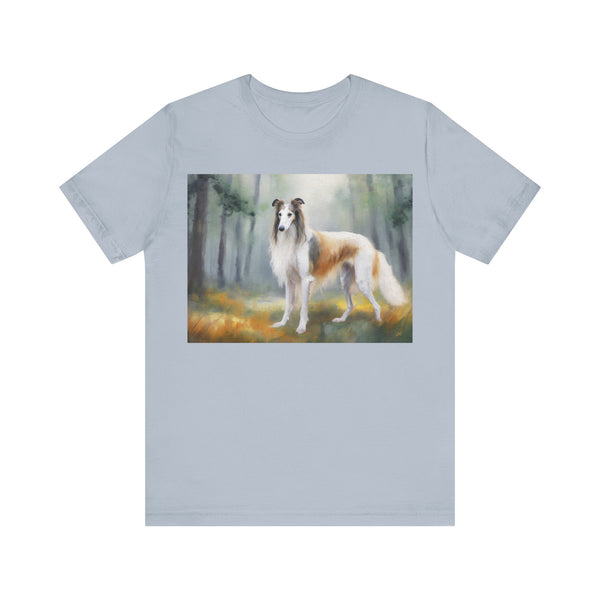 Borzoi 'Russian Wolfhound' Unisex Jersey Short Sleeve Tee