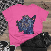 Scottish Terrier 'Scotty' Women's Midweight Cotton Tee