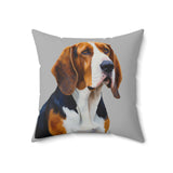 American English Coonhound Spun Polyester Square Pillow