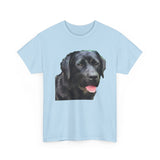 Black Labrador Retriever 'Rizzo' Unisex Heavy Cotton Tee